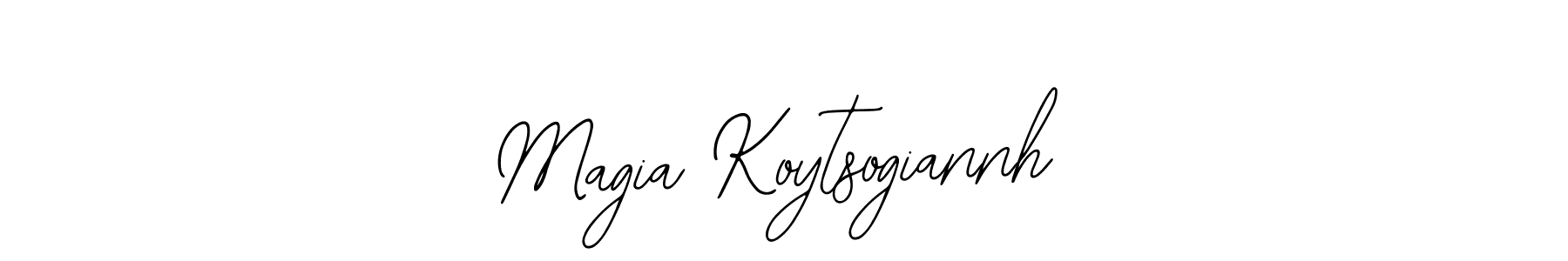 Design your own signature with our free online signature maker. With this signature software, you can create a handwritten (Bearetta-2O07w) signature for name Magia Koytsogiannh. Magia Koytsogiannh signature style 12 images and pictures png