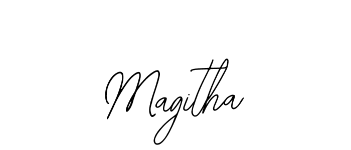 Create a beautiful signature design for name Magitha. With this signature (Bearetta-2O07w) fonts, you can make a handwritten signature for free. Magitha signature style 12 images and pictures png