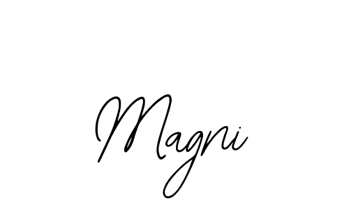 How to make Magni signature? Bearetta-2O07w is a professional autograph style. Create handwritten signature for Magni name. Magni signature style 12 images and pictures png