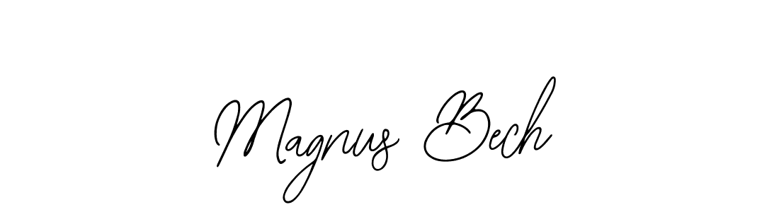 Design your own signature with our free online signature maker. With this signature software, you can create a handwritten (Bearetta-2O07w) signature for name Magnus Bech. Magnus Bech signature style 12 images and pictures png