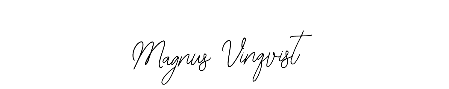 Create a beautiful signature design for name Magnus Vinqvist. With this signature (Bearetta-2O07w) fonts, you can make a handwritten signature for free. Magnus Vinqvist signature style 12 images and pictures png