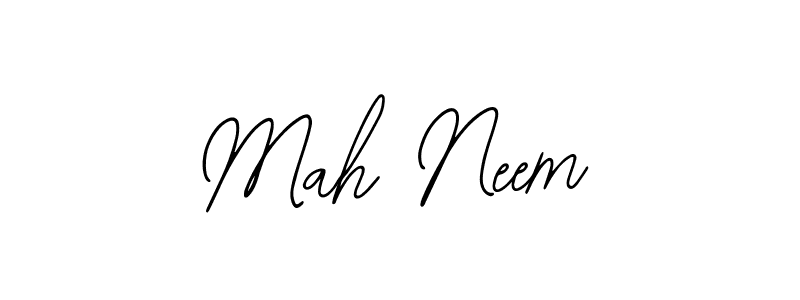 Design your own signature with our free online signature maker. With this signature software, you can create a handwritten (Bearetta-2O07w) signature for name Mah Neem. Mah Neem signature style 12 images and pictures png