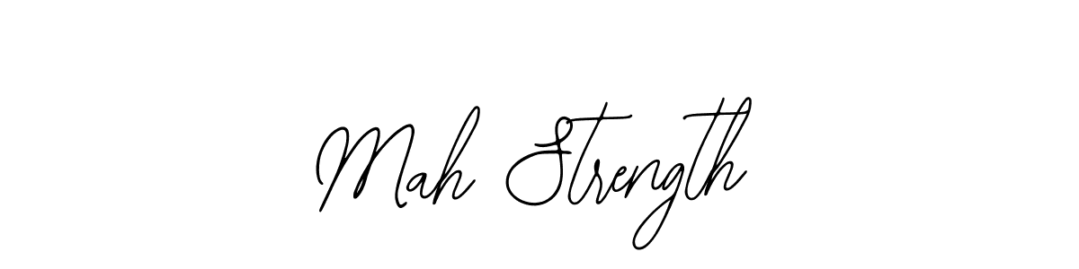 How to make Mah Strength name signature. Use Bearetta-2O07w style for creating short signs online. This is the latest handwritten sign. Mah Strength signature style 12 images and pictures png