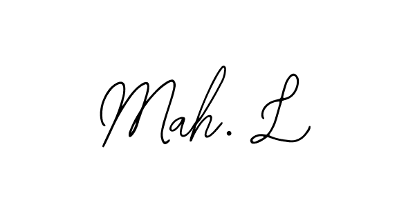 Design your own signature with our free online signature maker. With this signature software, you can create a handwritten (Bearetta-2O07w) signature for name Mah. L. Mah. L signature style 12 images and pictures png