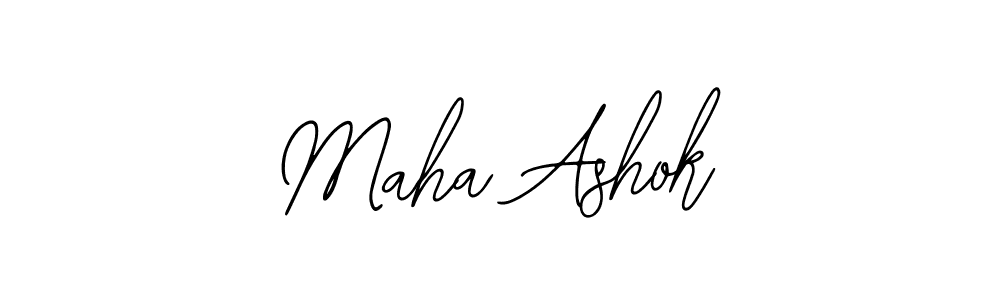 You should practise on your own different ways (Bearetta-2O07w) to write your name (Maha Ashok) in signature. don't let someone else do it for you. Maha Ashok signature style 12 images and pictures png