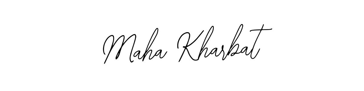 Design your own signature with our free online signature maker. With this signature software, you can create a handwritten (Bearetta-2O07w) signature for name Maha Kharbat. Maha Kharbat signature style 12 images and pictures png