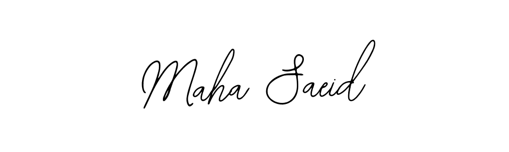 Also we have Maha Saeid name is the best signature style. Create professional handwritten signature collection using Bearetta-2O07w autograph style. Maha Saeid signature style 12 images and pictures png