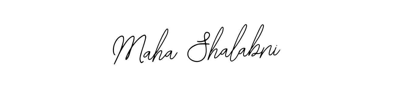 Use a signature maker to create a handwritten signature online. With this signature software, you can design (Bearetta-2O07w) your own signature for name Maha Shalabni. Maha Shalabni signature style 12 images and pictures png