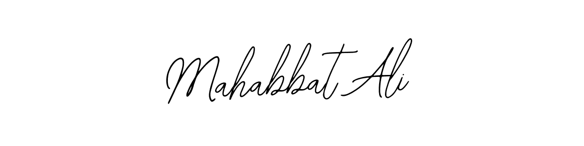 Design your own signature with our free online signature maker. With this signature software, you can create a handwritten (Bearetta-2O07w) signature for name Mahabbat Ali. Mahabbat Ali signature style 12 images and pictures png