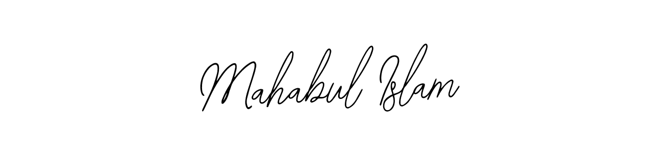 Use a signature maker to create a handwritten signature online. With this signature software, you can design (Bearetta-2O07w) your own signature for name Mahabul Islam. Mahabul Islam signature style 12 images and pictures png
