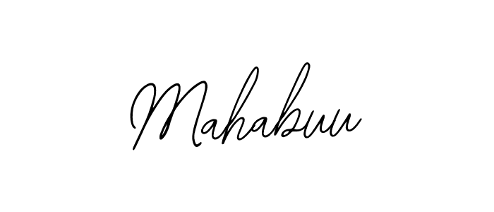 Make a beautiful signature design for name Mahabuu. Use this online signature maker to create a handwritten signature for free. Mahabuu signature style 12 images and pictures png