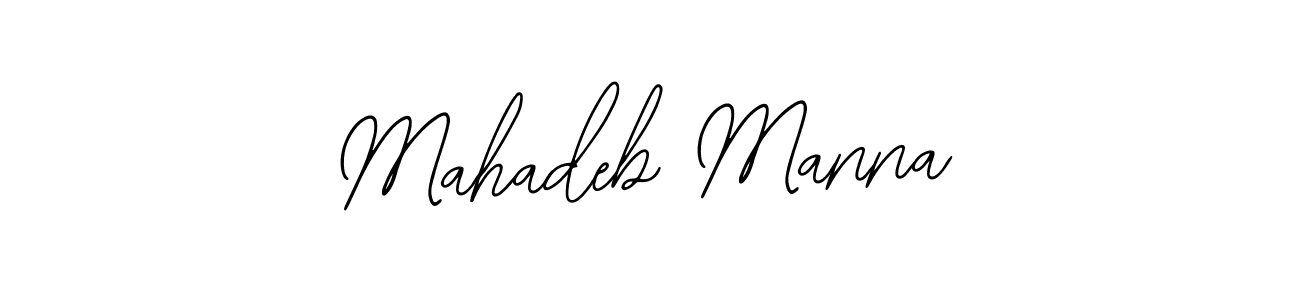 How to make Mahadeb Manna signature? Bearetta-2O07w is a professional autograph style. Create handwritten signature for Mahadeb Manna name. Mahadeb Manna signature style 12 images and pictures png