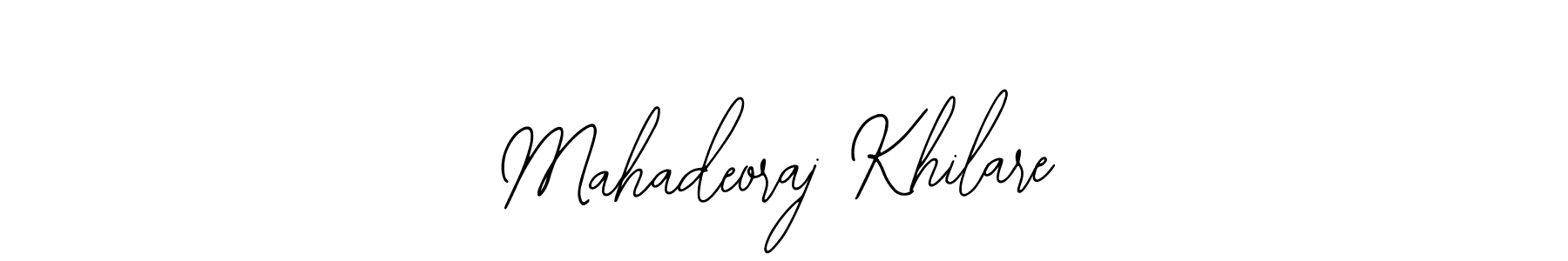 How to make Mahadeoraj Khilare name signature. Use Bearetta-2O07w style for creating short signs online. This is the latest handwritten sign. Mahadeoraj Khilare signature style 12 images and pictures png