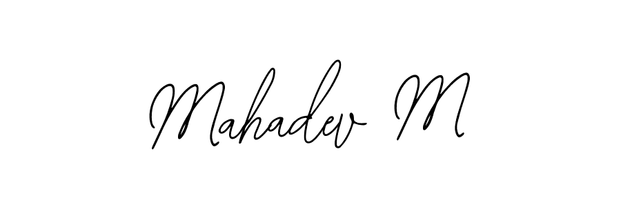 How to make Mahadev M signature? Bearetta-2O07w is a professional autograph style. Create handwritten signature for Mahadev M name. Mahadev M signature style 12 images and pictures png