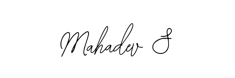 How to make Mahadev S signature? Bearetta-2O07w is a professional autograph style. Create handwritten signature for Mahadev S name. Mahadev S signature style 12 images and pictures png