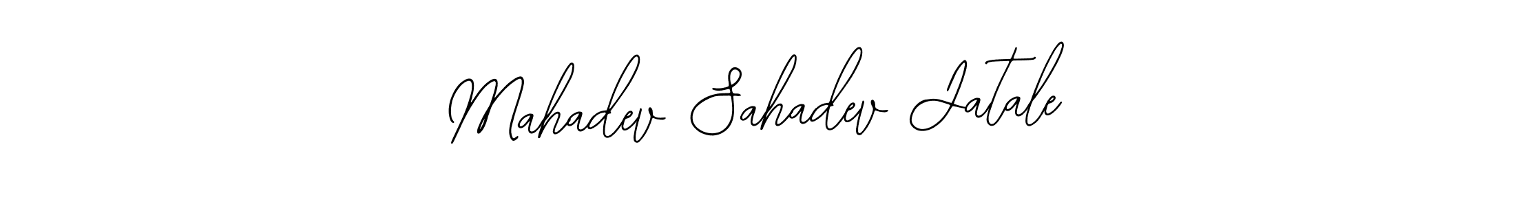 How to make Mahadev Sahadev Jatale name signature. Use Bearetta-2O07w style for creating short signs online. This is the latest handwritten sign. Mahadev Sahadev Jatale signature style 12 images and pictures png