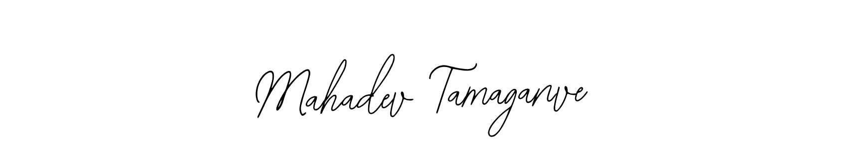 The best way (Bearetta-2O07w) to make a short signature is to pick only two or three words in your name. The name Mahadev Tamaganve include a total of six letters. For converting this name. Mahadev Tamaganve signature style 12 images and pictures png