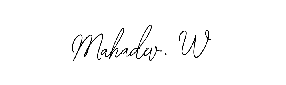 Make a beautiful signature design for name Mahadev. W. With this signature (Bearetta-2O07w) style, you can create a handwritten signature for free. Mahadev. W signature style 12 images and pictures png