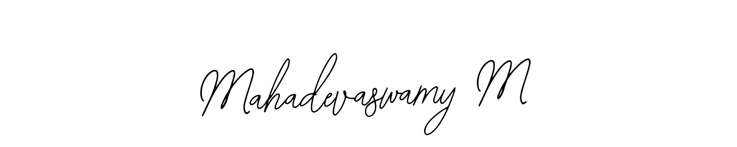 How to Draw Mahadevaswamy M signature style? Bearetta-2O07w is a latest design signature styles for name Mahadevaswamy M. Mahadevaswamy M signature style 12 images and pictures png