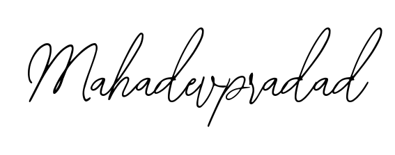 A stylish, flowing autograph style designed for name Mahadevpradad using Bearetta-2O07w typography. Perfect for digital creative projects. Mahadevpradad signature style 12 images and pictures png