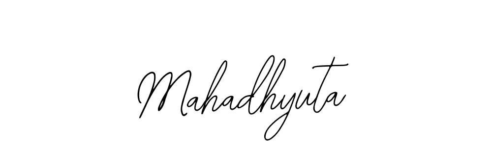 Use a signature maker to create a handwritten signature online. With this signature software, you can design (Bearetta-2O07w) your own signature for name Mahadhyuta. Mahadhyuta signature style 12 images and pictures png