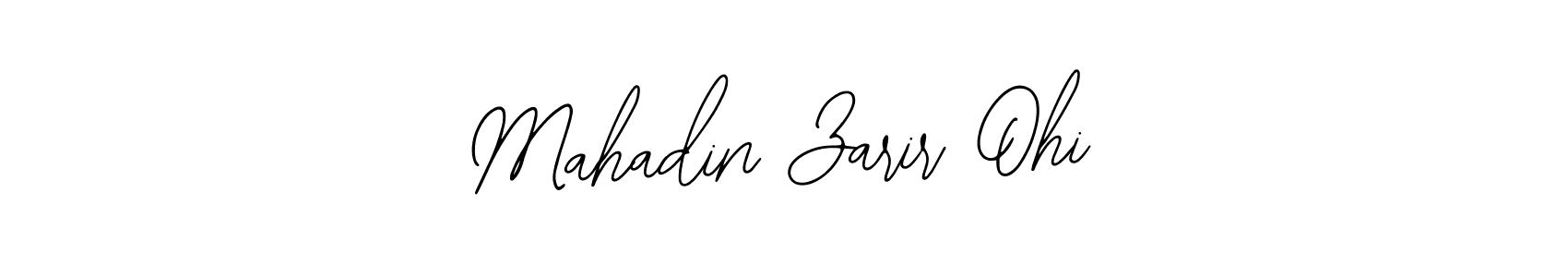 The best way (Bearetta-2O07w) to make a short signature is to pick only two or three words in your name. The name Mahadin Zarir Ohi include a total of six letters. For converting this name. Mahadin Zarir Ohi signature style 12 images and pictures png