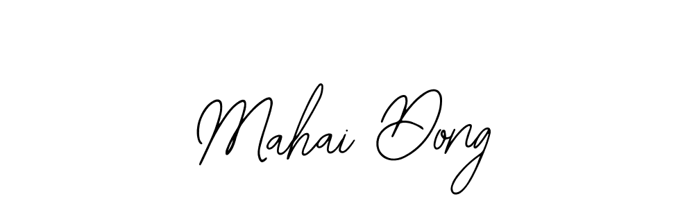 How to make Mahai Dong name signature. Use Bearetta-2O07w style for creating short signs online. This is the latest handwritten sign. Mahai Dong signature style 12 images and pictures png
