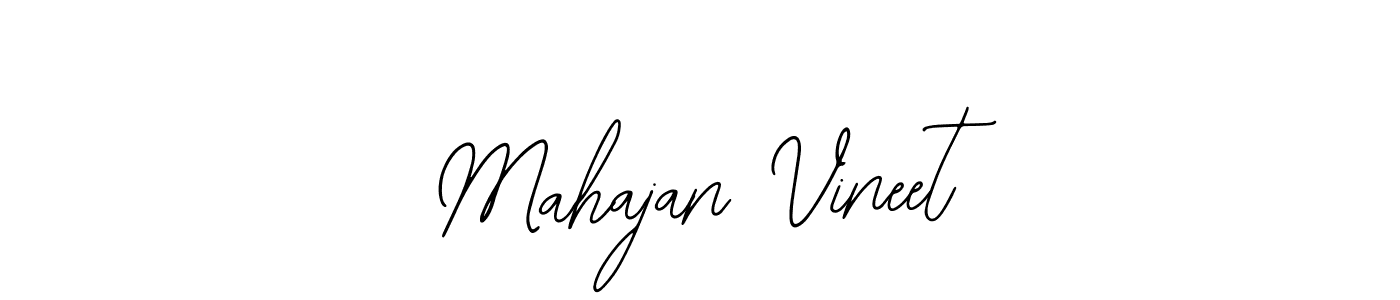 The best way (Bearetta-2O07w) to make a short signature is to pick only two or three words in your name. The name Mahajan Vineet include a total of six letters. For converting this name. Mahajan Vineet signature style 12 images and pictures png