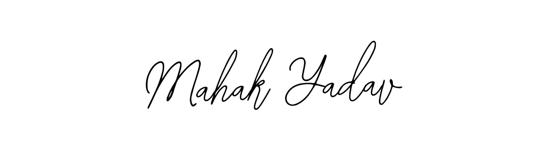 Create a beautiful signature design for name Mahak Yadav. With this signature (Bearetta-2O07w) fonts, you can make a handwritten signature for free. Mahak Yadav signature style 12 images and pictures png