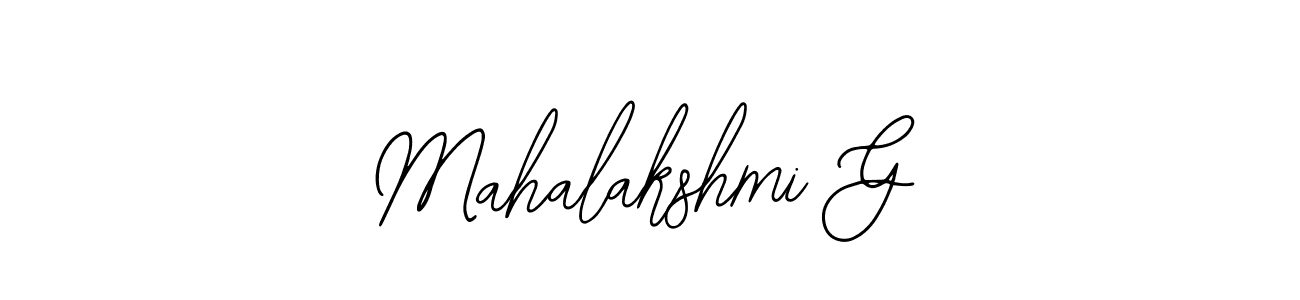 Also we have Mahalakshmi G name is the best signature style. Create professional handwritten signature collection using Bearetta-2O07w autograph style. Mahalakshmi G signature style 12 images and pictures png