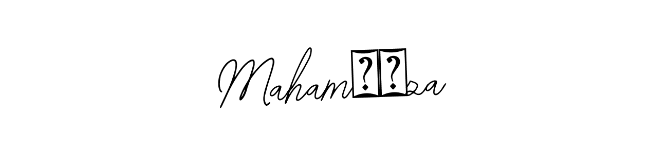 Design your own signature with our free online signature maker. With this signature software, you can create a handwritten (Bearetta-2O07w) signature for name Maham❤️za. Maham❤️za signature style 12 images and pictures png