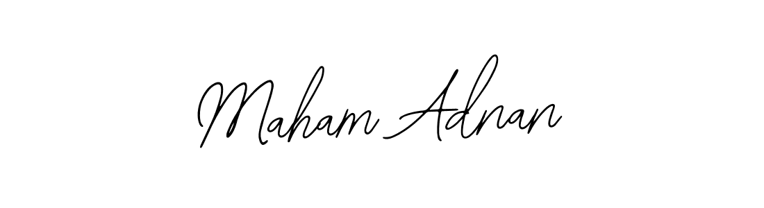 This is the best signature style for the Maham Adnan name. Also you like these signature font (Bearetta-2O07w). Mix name signature. Maham Adnan signature style 12 images and pictures png