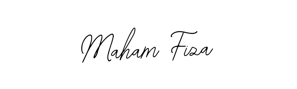 Create a beautiful signature design for name Maham Fiza. With this signature (Bearetta-2O07w) fonts, you can make a handwritten signature for free. Maham Fiza signature style 12 images and pictures png