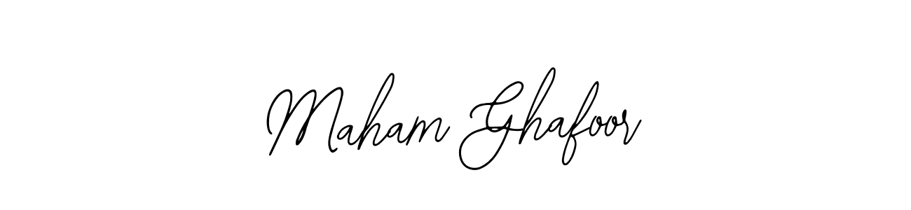 Create a beautiful signature design for name Maham Ghafoor. With this signature (Bearetta-2O07w) fonts, you can make a handwritten signature for free. Maham Ghafoor signature style 12 images and pictures png