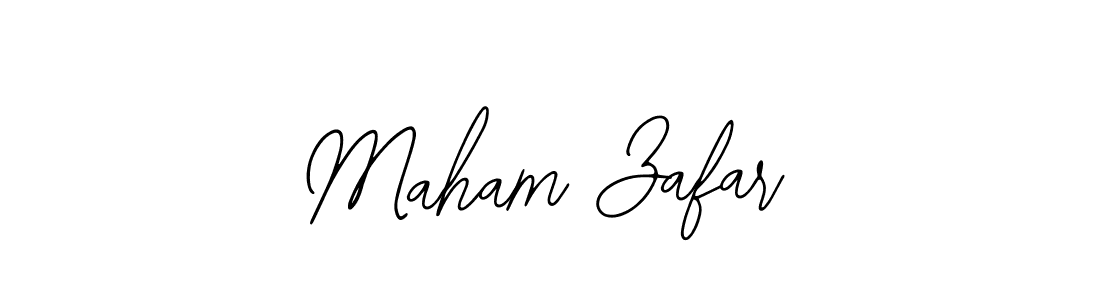 Also You can easily find your signature by using the search form. We will create Maham Zafar name handwritten signature images for you free of cost using Bearetta-2O07w sign style. Maham Zafar signature style 12 images and pictures png