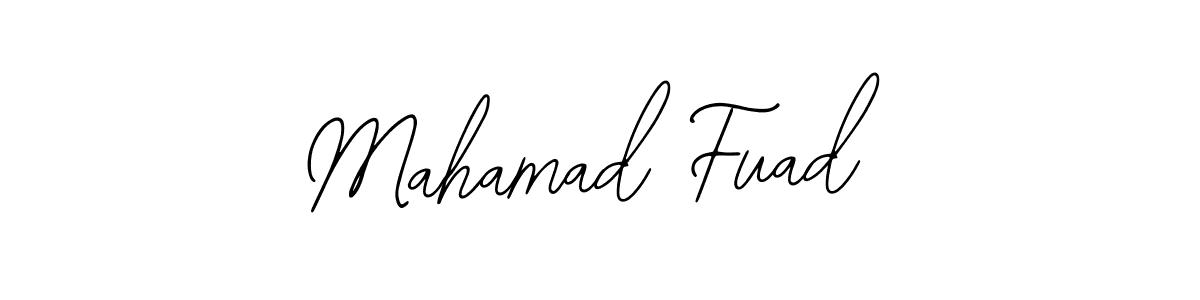 The best way (Bearetta-2O07w) to make a short signature is to pick only two or three words in your name. The name Mahamad Fuad include a total of six letters. For converting this name. Mahamad Fuad signature style 12 images and pictures png