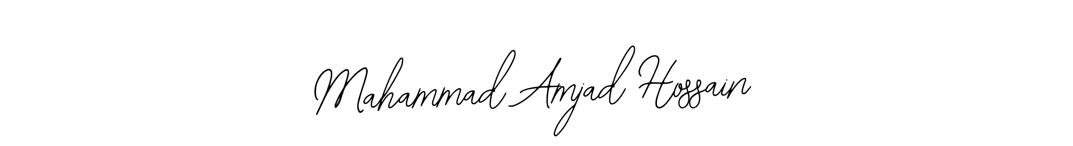 The best way (Bearetta-2O07w) to make a short signature is to pick only two or three words in your name. The name Mahammad Amjad Hossain include a total of six letters. For converting this name. Mahammad Amjad Hossain signature style 12 images and pictures png