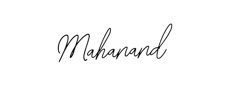 How to make Mahanand name signature. Use Bearetta-2O07w style for creating short signs online. This is the latest handwritten sign. Mahanand signature style 12 images and pictures png