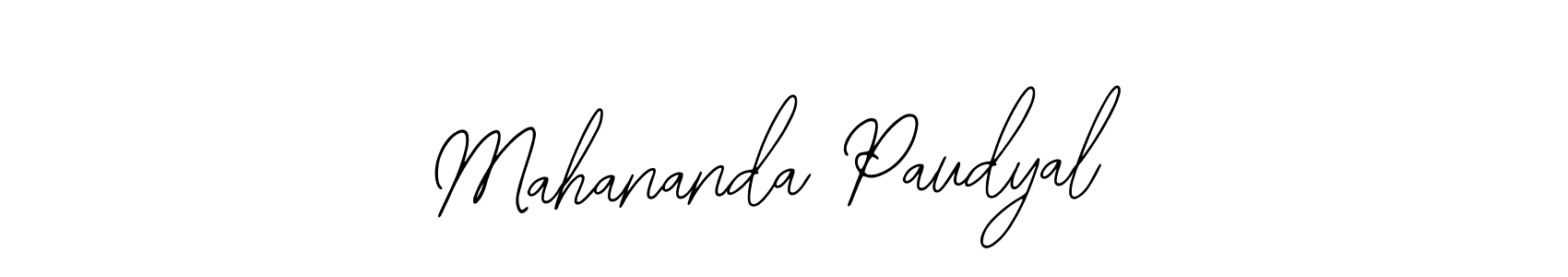 Make a beautiful signature design for name Mahananda Paudyal. With this signature (Bearetta-2O07w) style, you can create a handwritten signature for free. Mahananda Paudyal signature style 12 images and pictures png