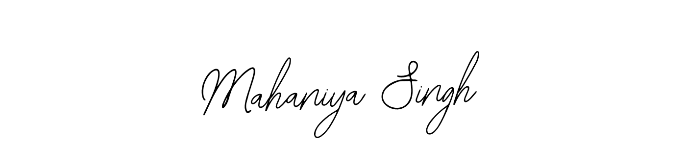 Mahaniya Singh stylish signature style. Best Handwritten Sign (Bearetta-2O07w) for my name. Handwritten Signature Collection Ideas for my name Mahaniya Singh. Mahaniya Singh signature style 12 images and pictures png