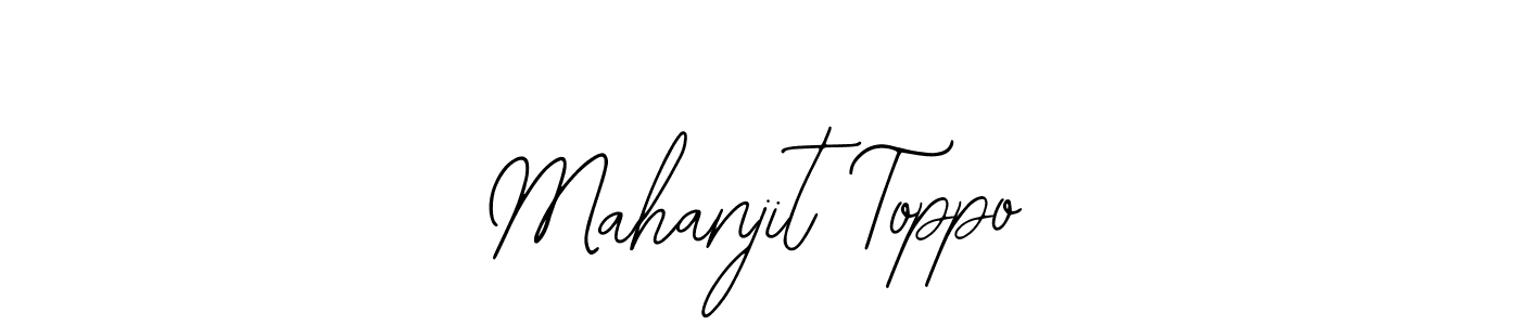 Also You can easily find your signature by using the search form. We will create Mahanjit Toppo name handwritten signature images for you free of cost using Bearetta-2O07w sign style. Mahanjit Toppo signature style 12 images and pictures png