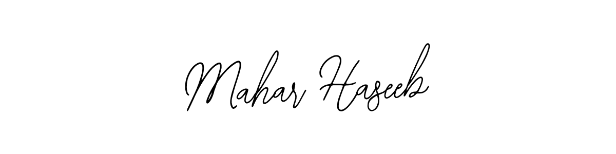 Create a beautiful signature design for name Mahar Haseeb. With this signature (Bearetta-2O07w) fonts, you can make a handwritten signature for free. Mahar Haseeb signature style 12 images and pictures png