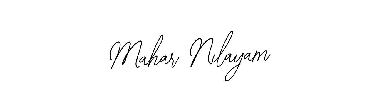 Once you've used our free online signature maker to create your best signature Bearetta-2O07w style, it's time to enjoy all of the benefits that Mahar Nilayam name signing documents. Mahar Nilayam signature style 12 images and pictures png