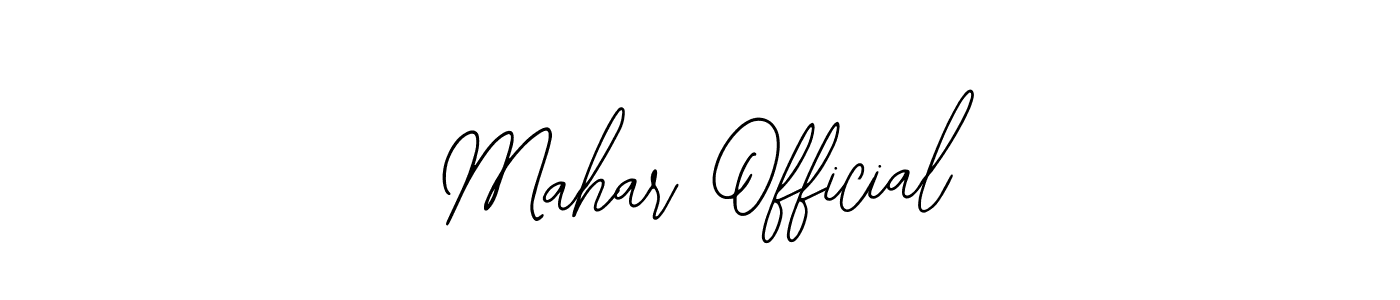 Create a beautiful signature design for name Mahar Official. With this signature (Bearetta-2O07w) fonts, you can make a handwritten signature for free. Mahar Official signature style 12 images and pictures png