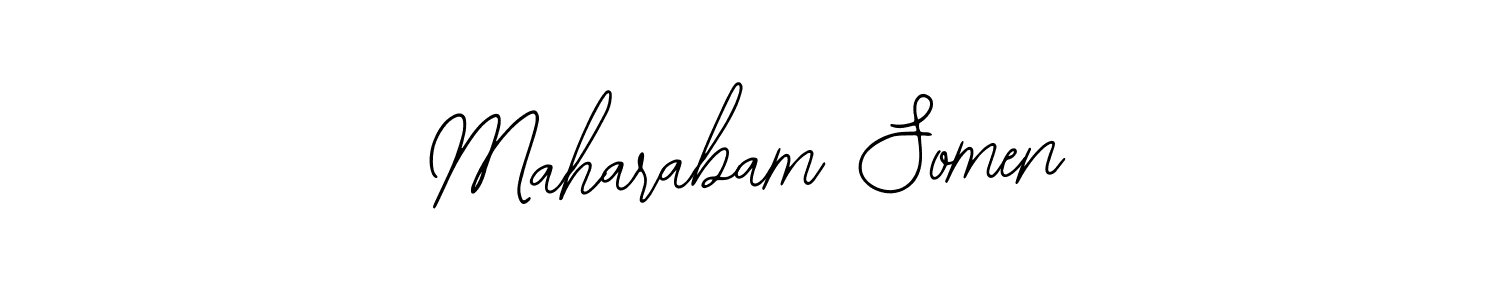 if you are searching for the best signature style for your name Maharabam Somen. so please give up your signature search. here we have designed multiple signature styles  using Bearetta-2O07w. Maharabam Somen signature style 12 images and pictures png
