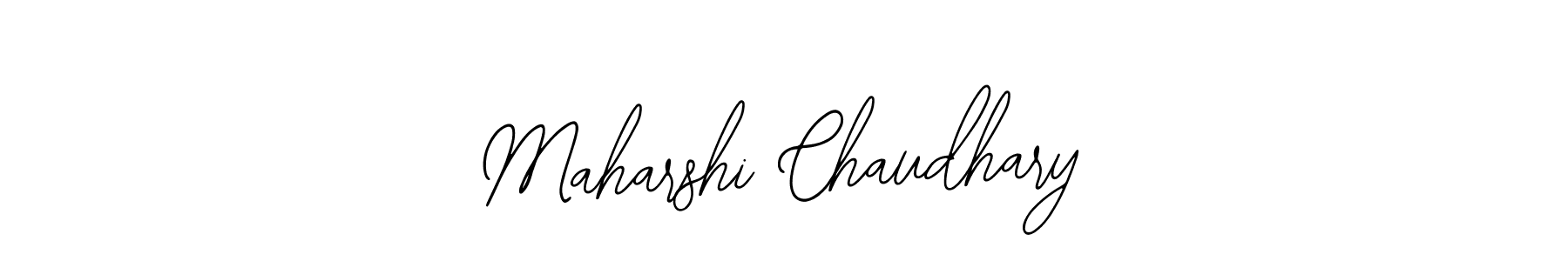 How to make Maharshi Chaudhary name signature. Use Bearetta-2O07w style for creating short signs online. This is the latest handwritten sign. Maharshi Chaudhary signature style 12 images and pictures png