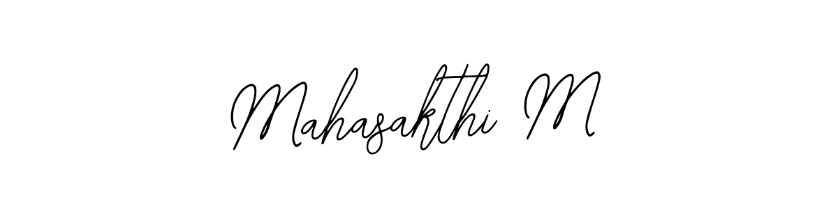 The best way (Bearetta-2O07w) to make a short signature is to pick only two or three words in your name. The name Mahasakthi M include a total of six letters. For converting this name. Mahasakthi M signature style 12 images and pictures png