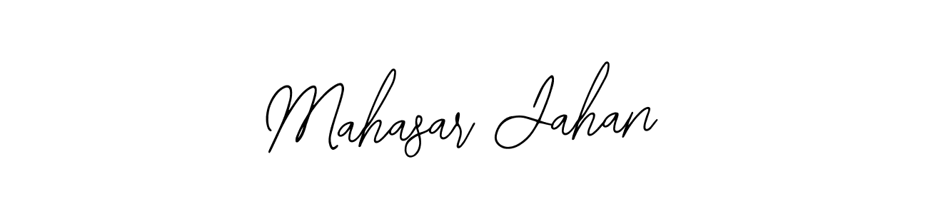 How to make Mahasar Jahan name signature. Use Bearetta-2O07w style for creating short signs online. This is the latest handwritten sign. Mahasar Jahan signature style 12 images and pictures png