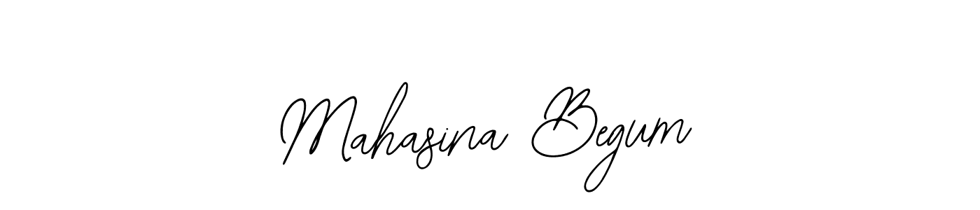 How to make Mahasina Begum signature? Bearetta-2O07w is a professional autograph style. Create handwritten signature for Mahasina Begum name. Mahasina Begum signature style 12 images and pictures png