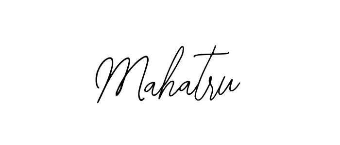 How to make Mahatru name signature. Use Bearetta-2O07w style for creating short signs online. This is the latest handwritten sign. Mahatru signature style 12 images and pictures png